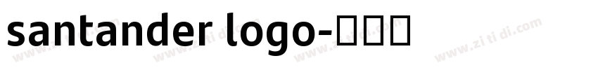 santander logo字体转换
